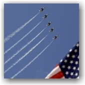 USA Flag and Jets
