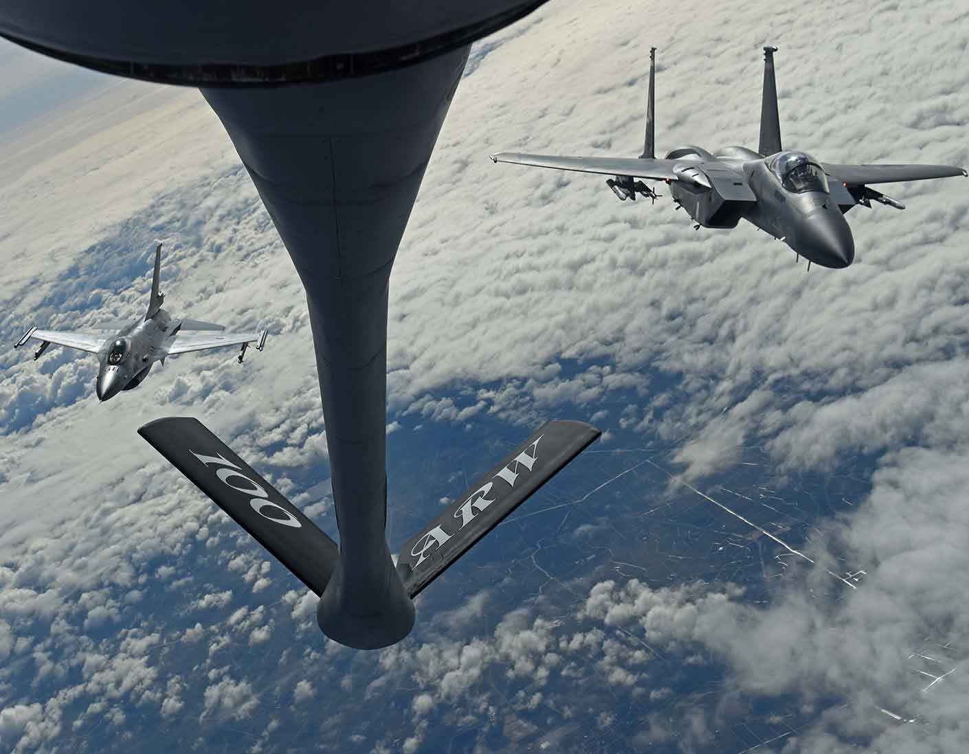 Fighter Pilots in Formation